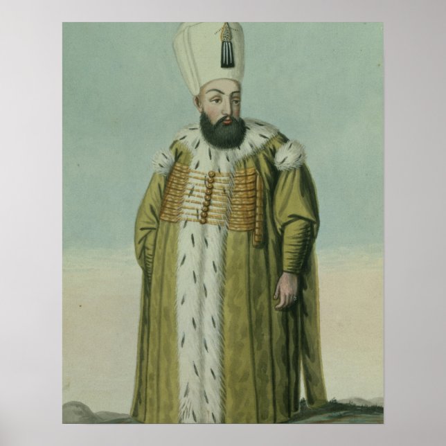 Póster Amurath (Murad) III (1546-95) Sultan 1574-95, from (Frente)