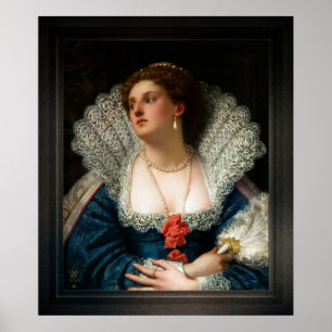 Póster Amy Robsart por William Frederick Yeames