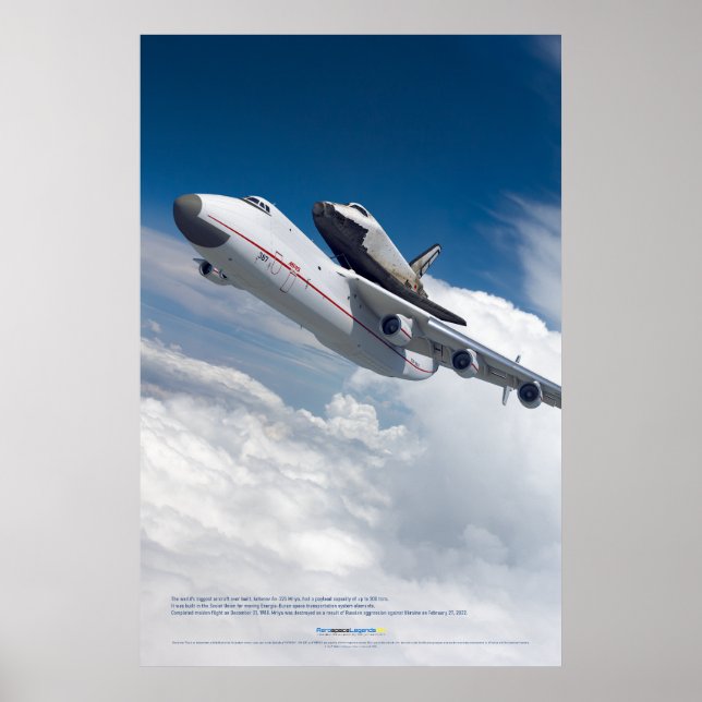 Póster An-225 Mriya and Buran Shuttle Flight (Frente)