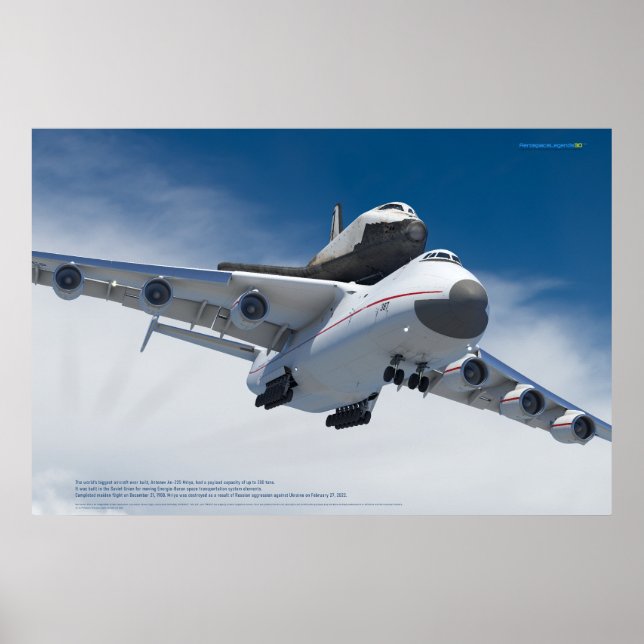 Póster An-225 Mriya & Buran: Space Legends (Frente)