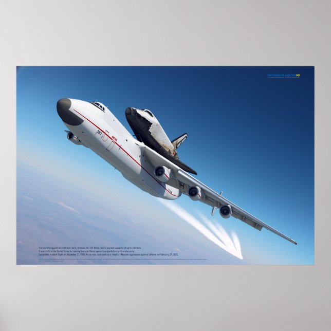 Póster An-225 Mriya & Buran: Space Legends (Frente)