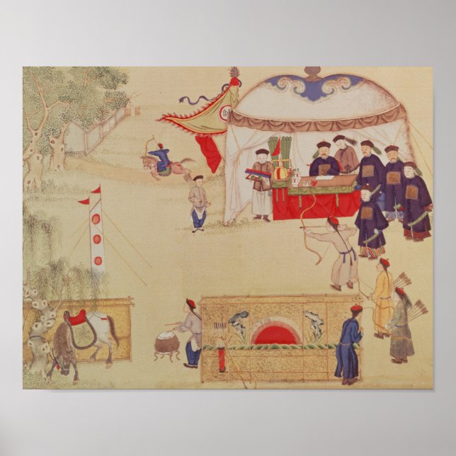 Póster An archery contest, late 18th century (Frente)