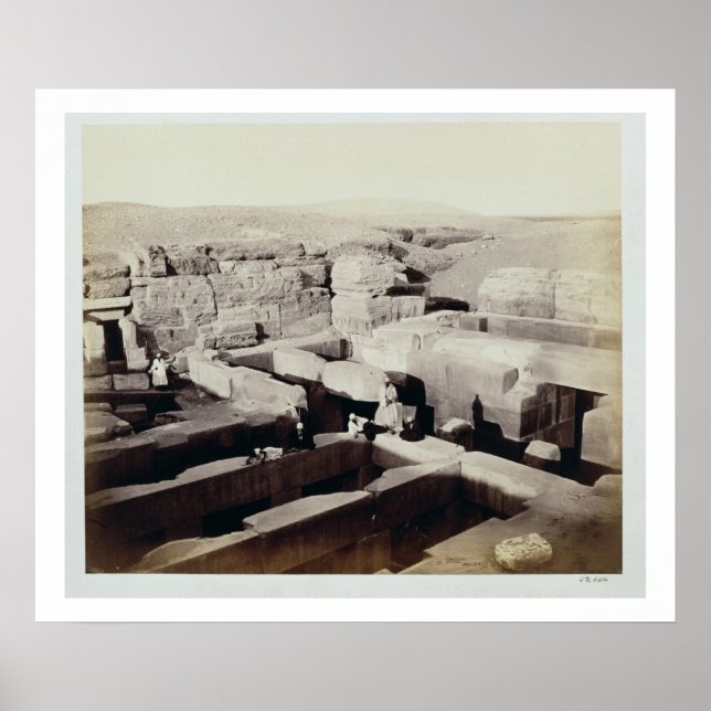 Póster An Excavated Temple at the foot of the Sphinx, 4th (Frente)