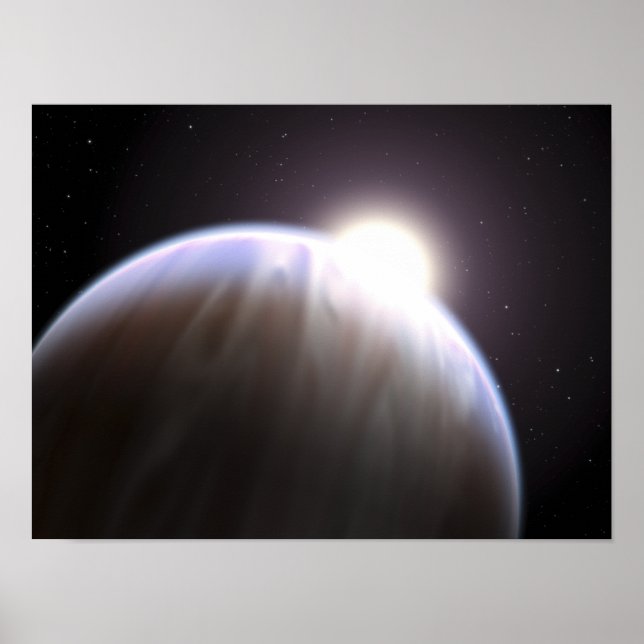 Póster An extrasolar planet with its parent star (Frente)