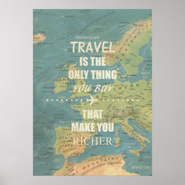 Póster An inspiring travel quotes (Frente)