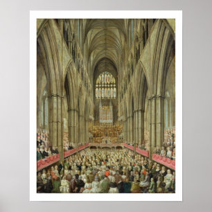 Póster An Interior View of Westminster Abbey on the Comme