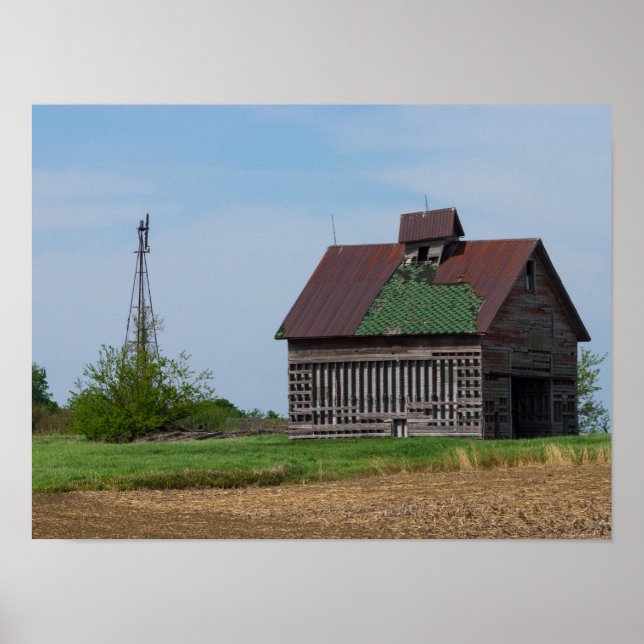 Póster An Old Illinois Barn (Frente)