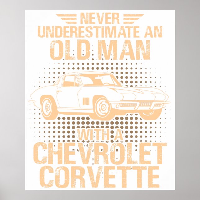 Póster An Old Man CHEVROLET CORVETTE 1979 C2 (Frente)
