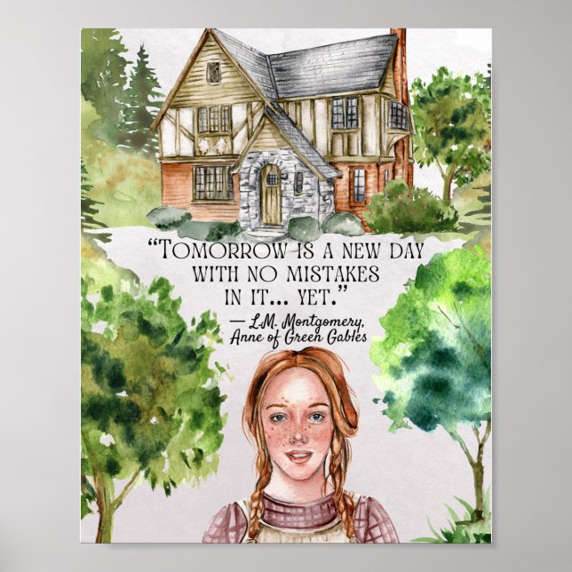 Póster Ana de Green Gables cita a Poster de aula (Frente)