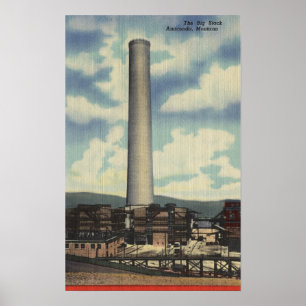 Póster Anaconda, Montana - Fundición Washoe