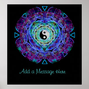 Póster Añada su mensaje aquí