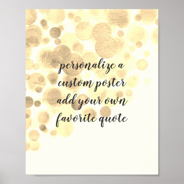 Póster añada su propio poster de presupuesto para la deco (Frente)