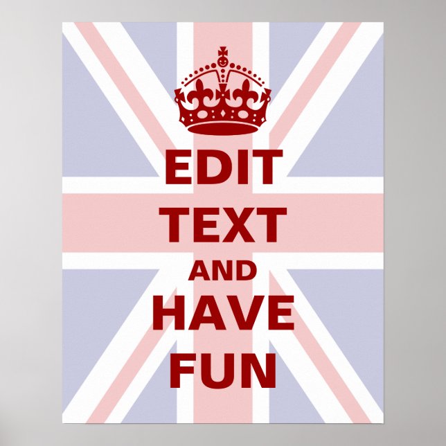 Póster ¡Añade tu propio texto aquí! (Frente)