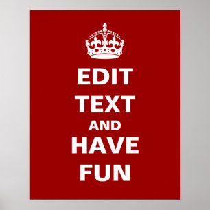 Póster ¡Añade tu propio texto aquí!