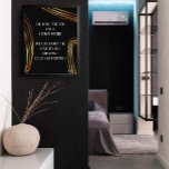 Póster Añade tus Ovalos de Oro Scribled de Texto, Negro<br><div class="desc">Este diseño flexible incluye un campo de plantilla diseñado para su propio texto personalizado. Use este espacio para añadir su cita o sentimiento favorito. Tal vez sea gracioso. Tal vez necesites un poster que te motive. Podría incluir tu poema favorito, o letras de canciones, o conmemorar una ocasión especial en...</div>