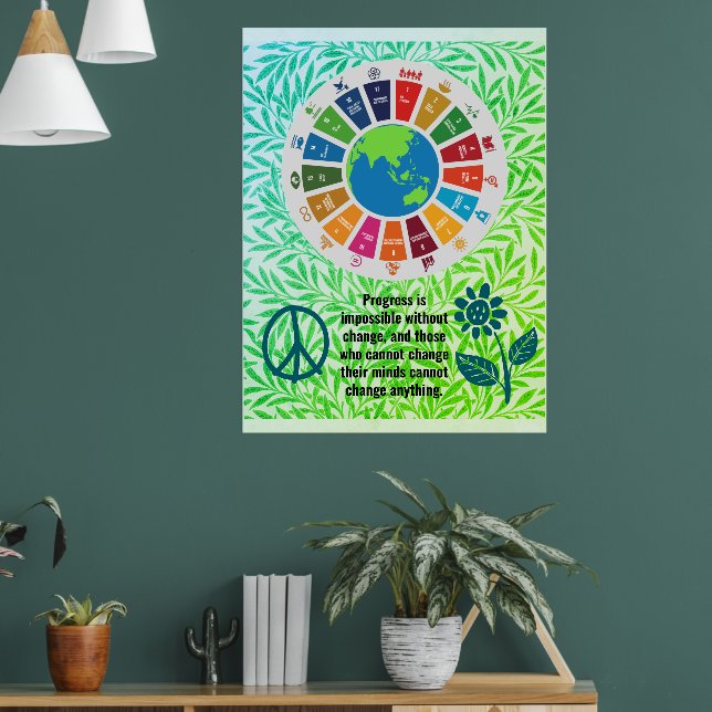 Póster Añadir citas personalizadas Texto de citas Regalos (Salón 1)