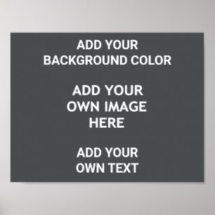Póster Añadir el color de fondo, la imagen, el texto