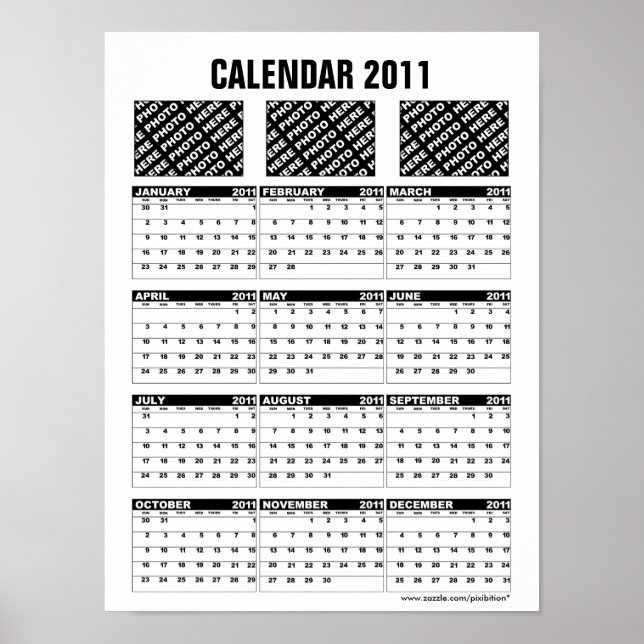 Póster Añadir el Poster B del calendario fotográfico 2011 (Frente)
