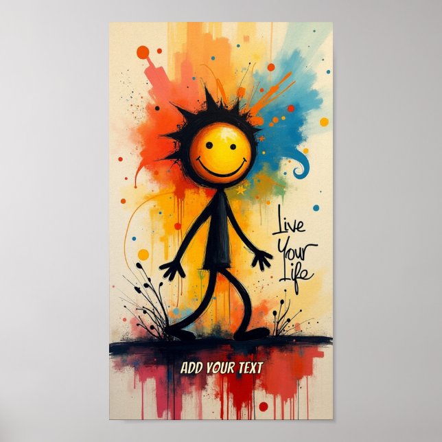 Póster Añadir el texto (Frente)