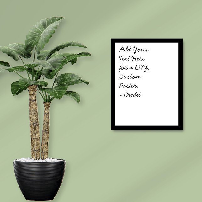 Póster Añadir el texto de su Personalizado Mínimo guión c (Subido por el creador)