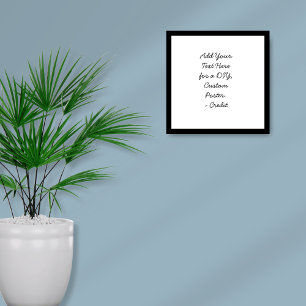 Póster Añadir el texto de su Personalizado Mínimo guión c