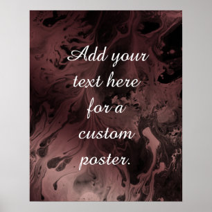 Póster Añadir el texto de su Personalizado sobre el oro R