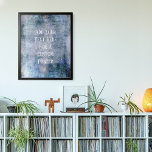Póster Añadir el tono vintage del Personalizado<br><div class="desc">El fondo está cubierto por un grunge vintage intensamente texturado y de alto contraste en tonos azules, verdes y morados. Con esto, se agregó un campo de plantilla para el texto. Use este espacio para añadir su cita o sentimiento favorito. Tal vez sea gracioso. Quizás, en cambio, necesitas un poster...</div>
