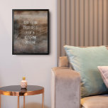 Póster Añadir el tono vintage del texto Personalizado<br><div class="desc">El fondo está cubierto por un gráfico de grunge vintage rayado, intensamente texturado y de alto contraste con tonos marrones. Con esto, se agregó un campo de plantilla para el texto. Use este espacio para añadir su cita o sentimiento favorito. Tal vez sea gracioso. Tal vez necesites un poster que...</div>