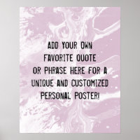 Añadir la cita Personalizado Mauve blanco