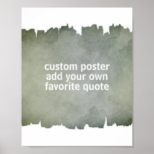 Póster añadir la cita pintura color agua pintura poster a