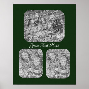 Póster Añadir la colección de plantillas de fotos