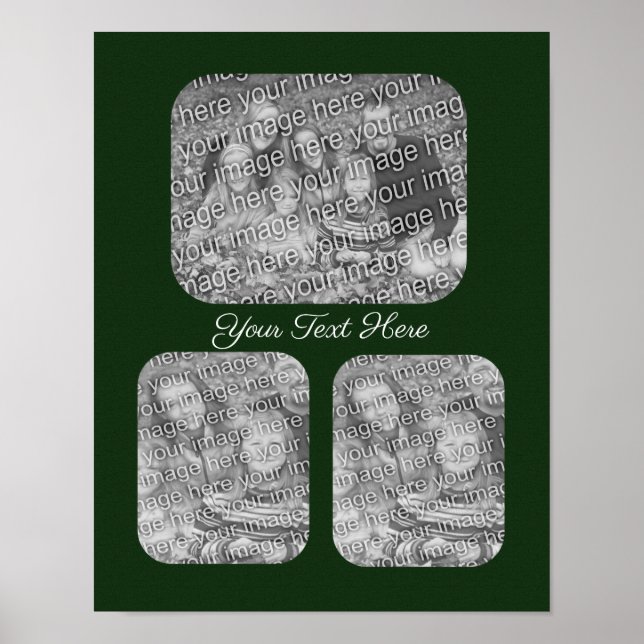 Póster Añadir la colección de plantillas de fotos (Frente)