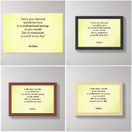 Póster Añadir o crear su propia cotización