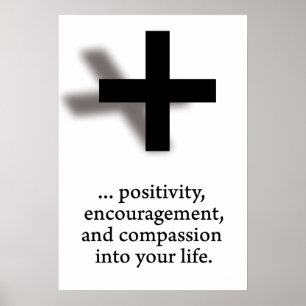 Póster Añadir positividad