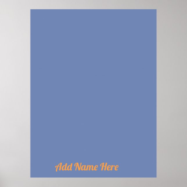 Póster Añadir su imagen y editar texto (Frente)