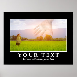 Póster Añadir su Poster de fotos de texto Inspirador