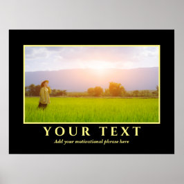 Póster Añadir su Poster de fotos de texto Inspirador