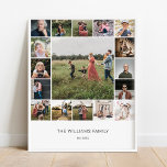 Póster Añadir su propia familia de Personalizados 17 Post<br><div class="desc">Este diseño impreso Añadir su propia familia de Personalizados 17 Posters de Collage de fotos que se pueden personalizar con su texto. Haga clic en el botón "Personalizar" y utilice nuestra herramienta de diseño para modificar esta plantilla. Visita la tienda de Diseño de Arte Gráfico para ver otros productos que...</div>
