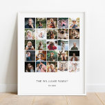 Póster Añadir su propia familia de Personalizados 25 Coll<br><div class="desc">Este diseño impreso Añadir su propio Poster de Collage de fotos de la familia de Personalizados 25 que se puede personalizar con el texto. Haga clic en el botón "Personalizar" y utilice nuestra herramienta de diseño para modificar esta plantilla. Visita la tienda de Diseño de Arte Gráfico para ver otros...</div>