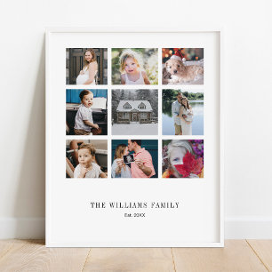 Póster Añadir su propia familia de Personalizados 9 Colla