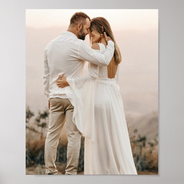 Póster Añadir su propia foto Personalizado (Frente)