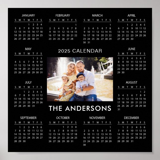 Póster Añadir su propio calendario de fotos familiares 20 (Frente)