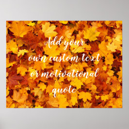 Póster Añadir Su Propio Texto Personalizado O Cita Motiva