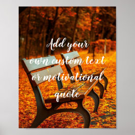 Póster Añadir Su Propio Texto Personalizado O Cita Motiva