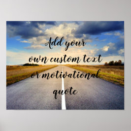 Póster Añadir Su Propio Texto Personalizado O Cita Motiva