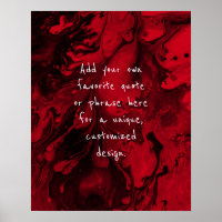 Añadir tu cita Personalizado Mármol negro, rojo ce