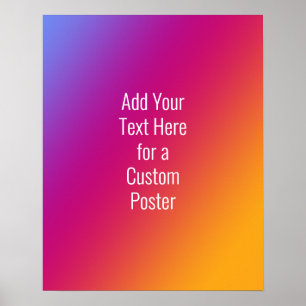 Póster Añadir tu Personalizado Sans-Serif Texto Ombre ama