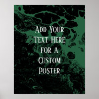 Añadir tu texto Personalizado Mármol verde negro y