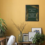 Póster Añadir un texto de Ovalos de Oro con grillos Everg<br><div class="desc">Este diseño flexible incluye un campo de plantilla diseñado para su propio texto personalizado. Use este espacio para añadir su cita o sentimiento favorito. Tal vez sea gracioso. Tal vez necesites un poster que te motive. Podría incluir tu poema favorito, o letras de canciones, o conmemorar una ocasión especial en...</div>