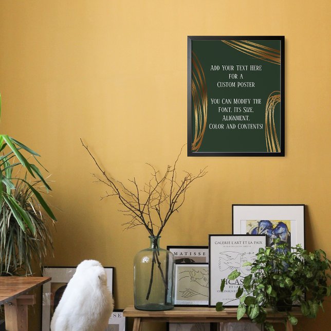 Póster Añadir un texto de Ovalos de Oro con grillos Everg (Subido por el creador)